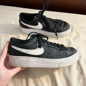 Black Platform Nike Low Blazer